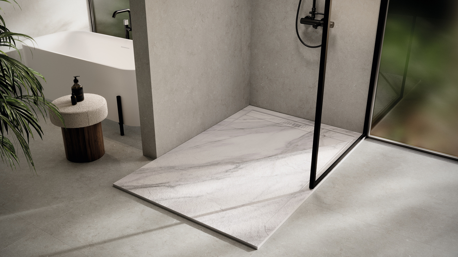 CREATE_SMART_ZENON Receveurs de douche - Antarès Carrelage